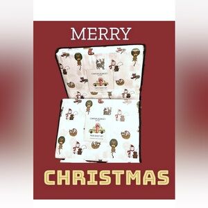 Cynthia Rowley 2 sets Christmas Twin Sheet Sets - Christmas Cats New in Packages